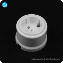 white glazed lamp parts alumina ceramic wall socket ceramic lamp holder 95